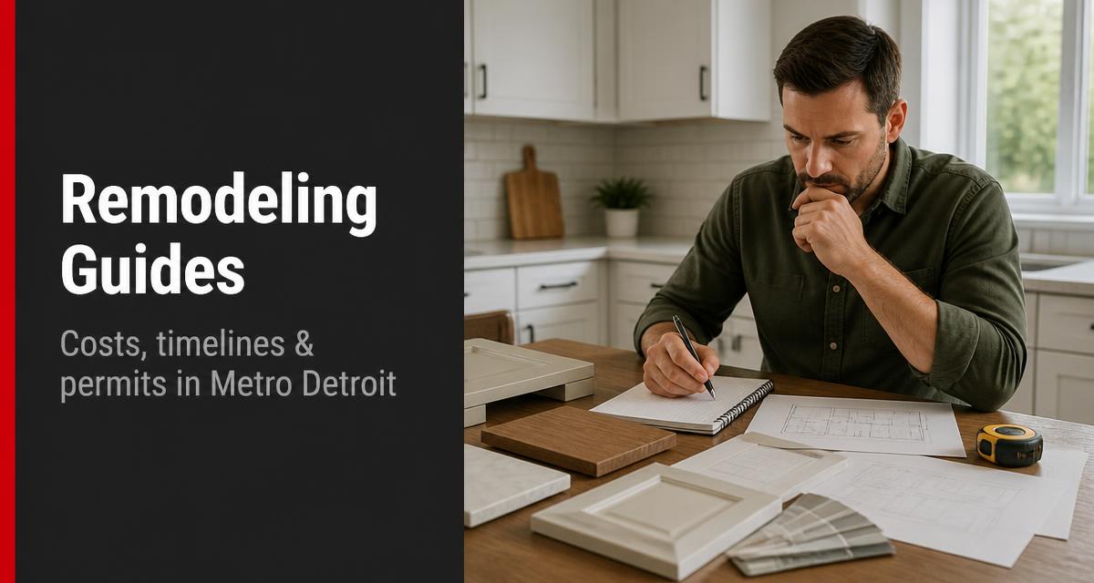Metro Detroit remodeling cost report cover